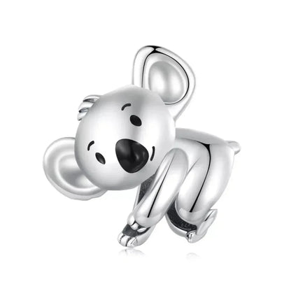 Genuine 925 Sterling Silver Pet Dog Charm for Bracelet - Poodle Dachshund Pendant - Scc2449 - Charms