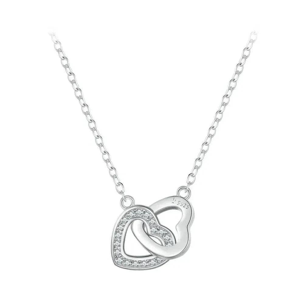 925 Sterling Silver Heart Pendant Necklace - Perfect Valentine’s Day Gift - Necklaces
