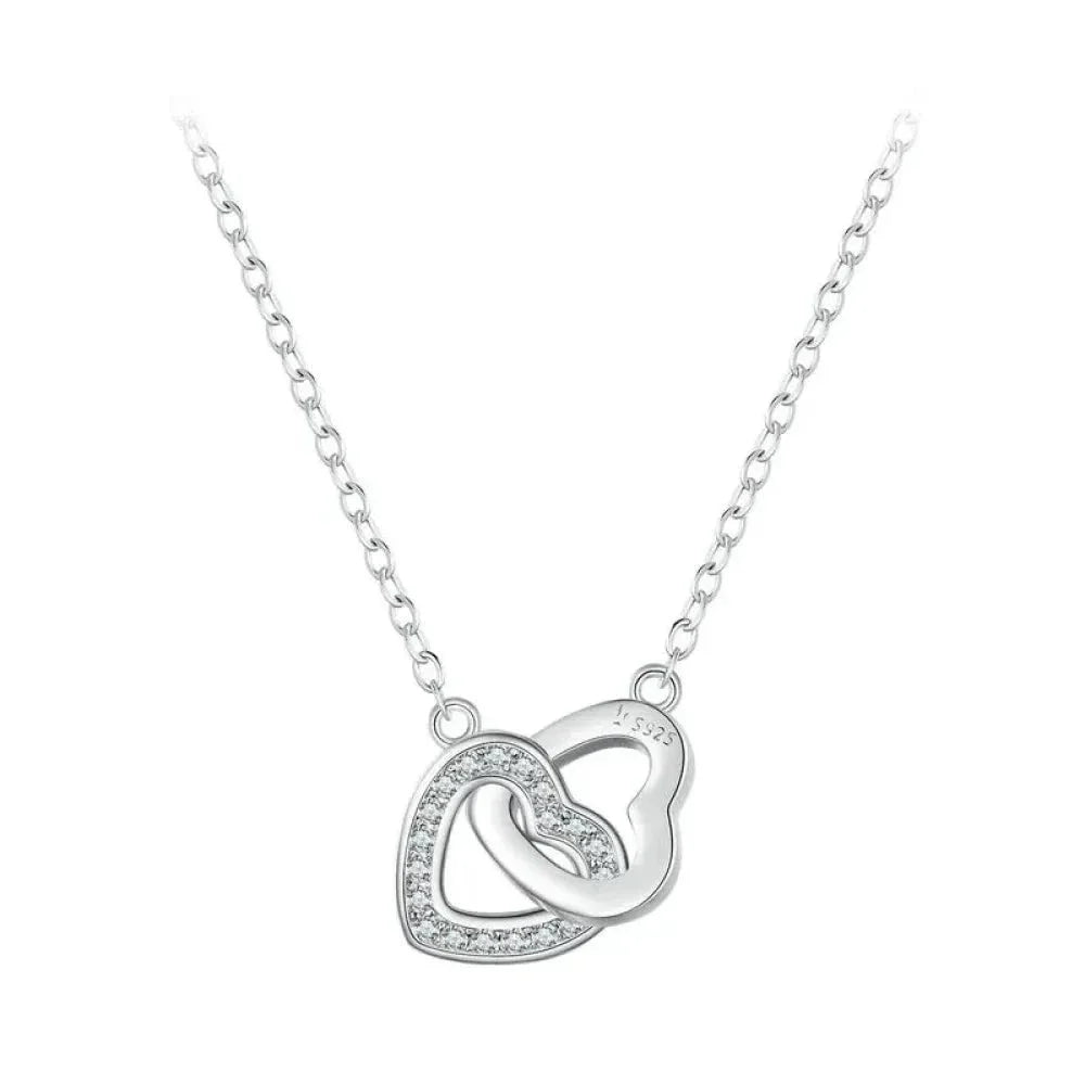 925 Sterling Silver Heart Pendant Necklace - Perfect Valentine’s Day Gift - Necklaces