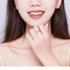 Breathtaking 14K Gold Plated X Ring Elegant Minimalist 925 Sterling Silver Cross For Women Promise Jewelry Scr543 Rings