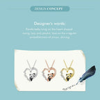 925 Sterling Silver Baby Panda Crystal Necklace | Enamel Cute Animal Charm Chain Link | Women’S Gift 17.71’’ Scn453