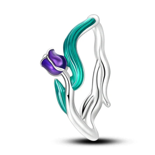 Enchanting Tulip Sterling Silver Ring Rings