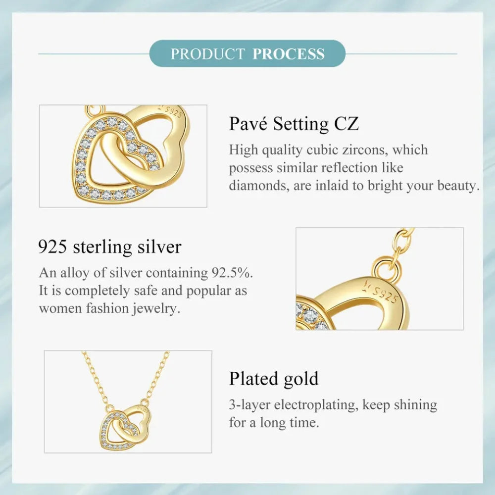 925 Sterling Silver Heart Pendant Necklace - Perfect Valentine’s Day Gift - Necklaces