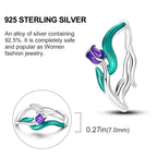 Enchanting Tulip Sterling Silver Ring Rings