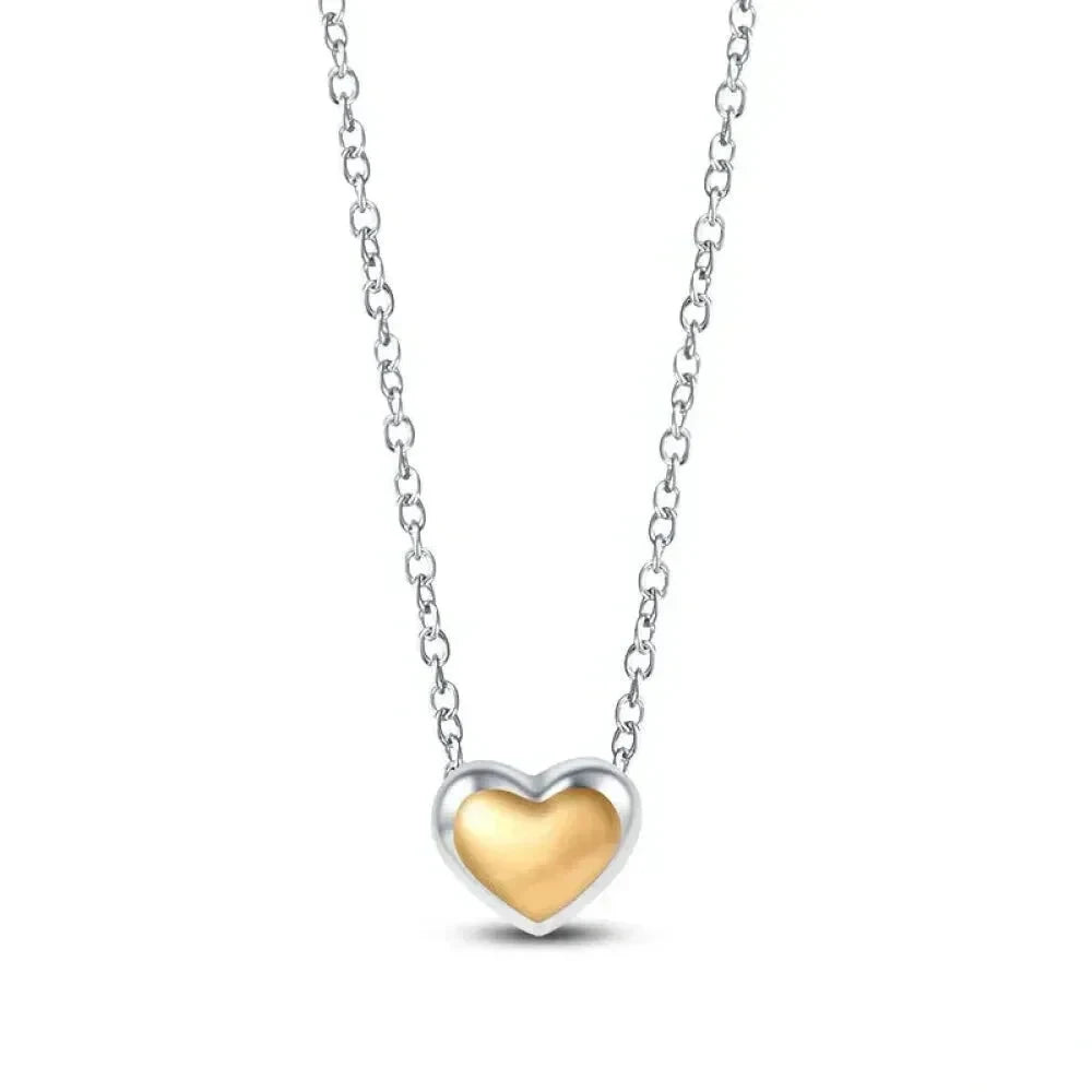 Radiate Timeless Elegance: Round CZ Pendant Necklace (925 Sterling Silver) - Cmn010 - Necklaces