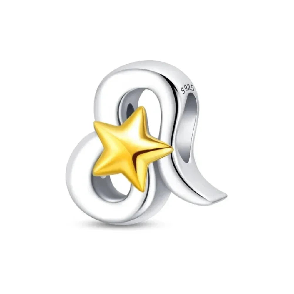 Delicate 925 Silver Zodiac Charm: Personalize Your Bracelet with your Constellation - Leo - Charms
