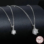 Glamorous Gem 1ct Moissanite Sterling Silver Pendant Necklace Necklaces