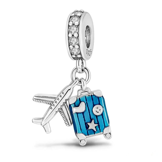 Sky-Blue Sojourn Sterling Silver Charm - Charms