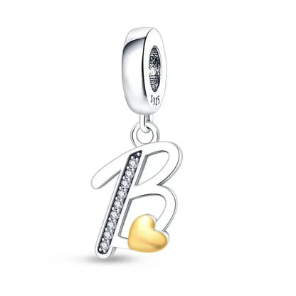 Spell It Out with Style: Alphabet Charms for Bracelets (925 Silver) - B