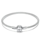 Shop Elegant 925 Sterling Silver Snake Chain Bracelets For Women Charm Bead Diy Fine Jewelry | 17Cm 19Cm 17 Cm