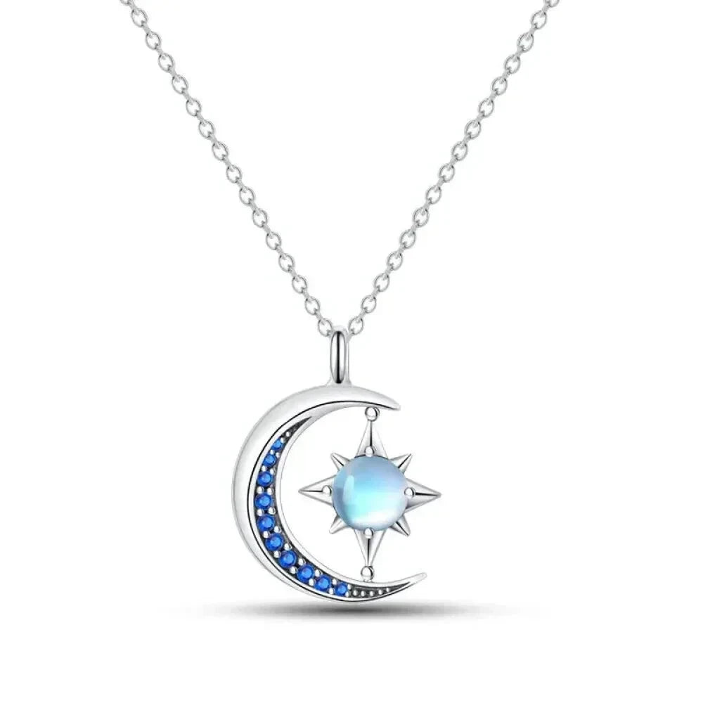 Radiate Timeless Elegance: Round CZ Pendant Necklace (925 Sterling Silver) - Pan008 - Necklaces