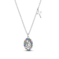 Radiant Virgin Mary Sterling Silver Pendant Necklace With Cross Necklaces