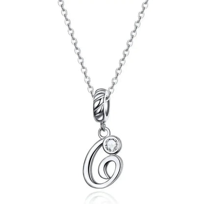 Chic and Timeless 925 Sterling Silver Initial Pendant Necklace | Platinum Plated Vintage Letter A to Z | Women’s Fine