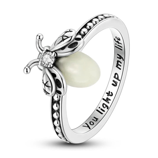 Luminous Firefly Sterling Silver Ring - Rings