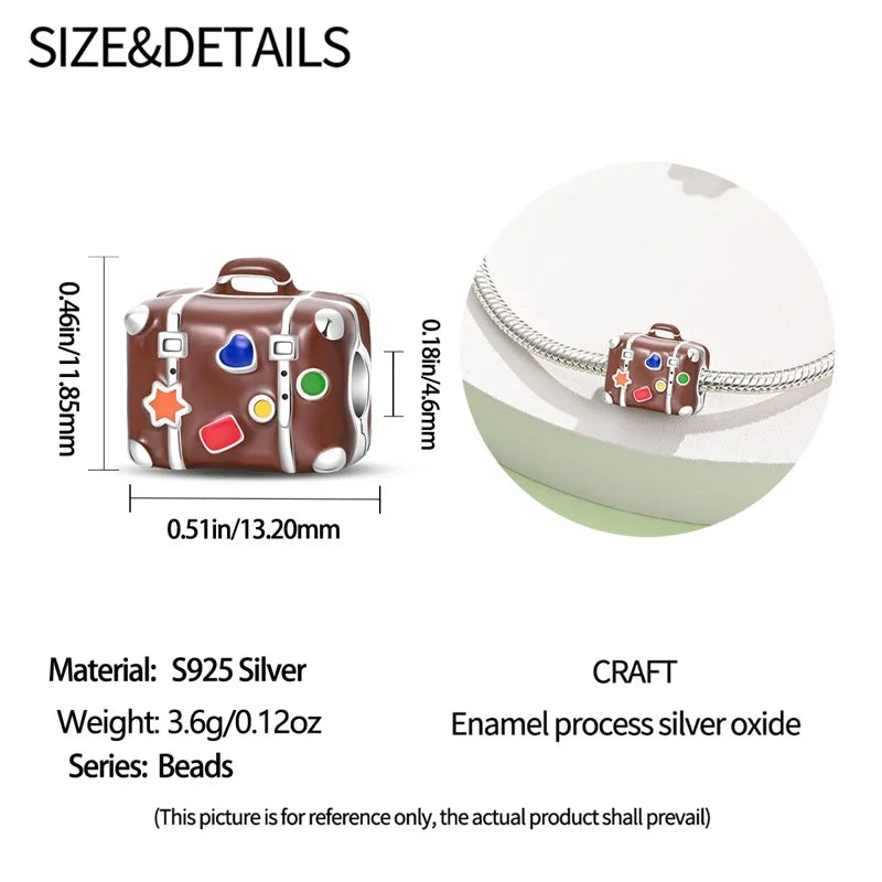 Travel Bug Sterling Silver Charm - Charms