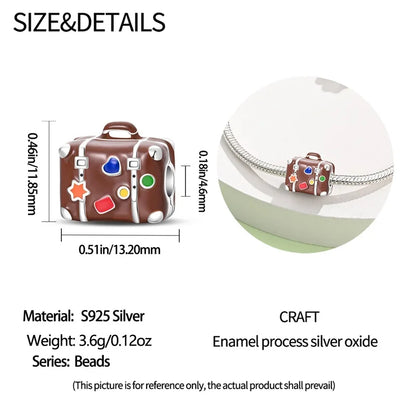 Travel Bug Sterling Silver Charm - Charms