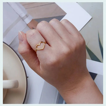 Exquisite 925 Sterling Silver Heart Rings for Women - Romantic Statement jewellery