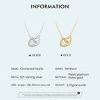 925 Sterling Silver Heart Pendant Necklace Perfect Valentine’S Day Gift Necklaces