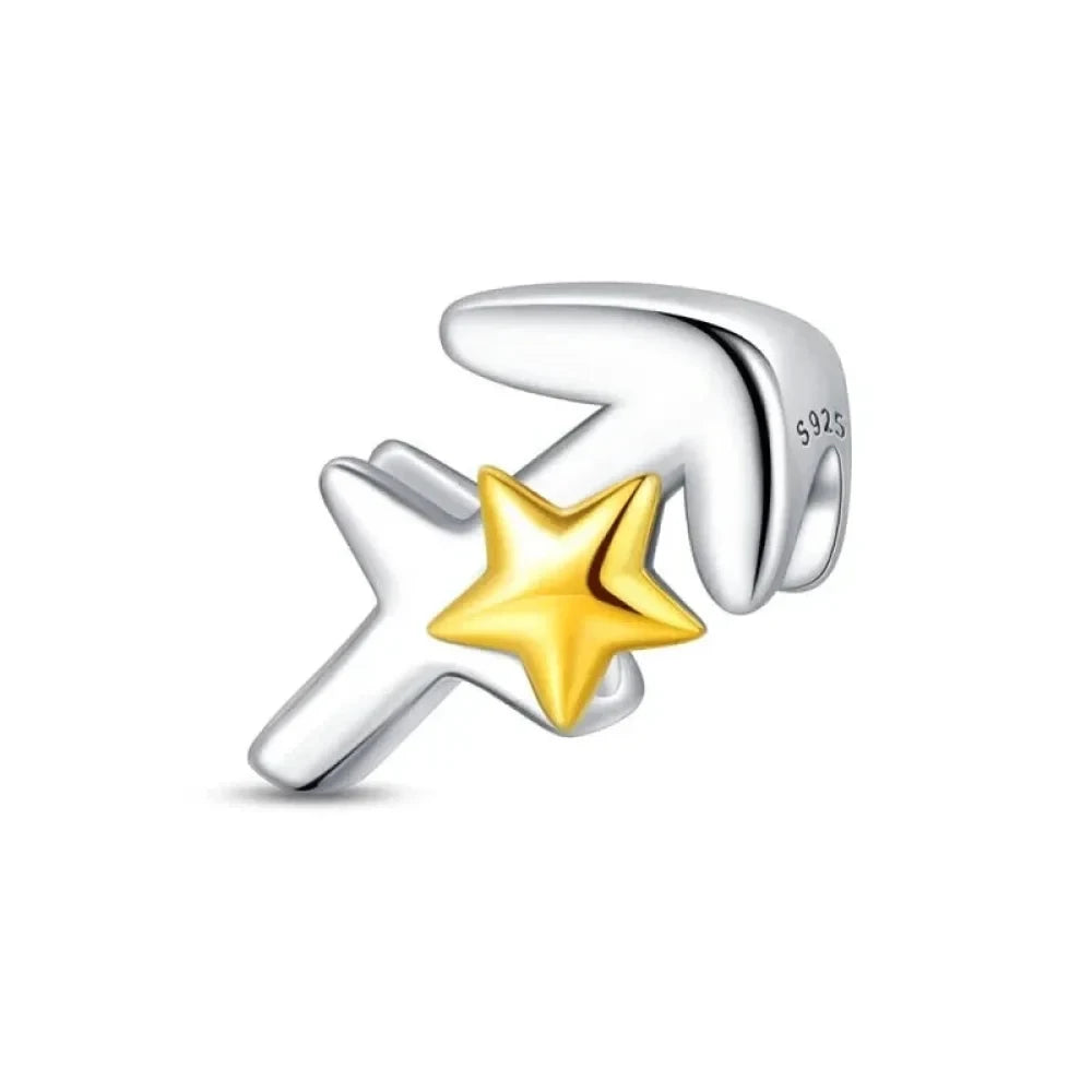 Delicate 925 Silver Zodiac Charm: Personalize Your Bracelet with your Constellation - Sagittarius - Charms
