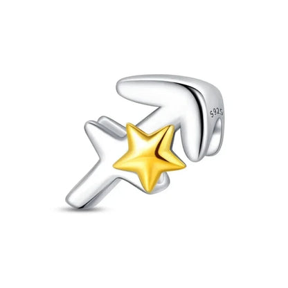 Delicate 925 Silver Zodiac Charm: Personalize Your Bracelet with your Constellation - Sagittarius - Charms
