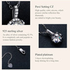 Petal Perfection 1ct Moissanite Sterling Silver Pendant Necklace Necklaces