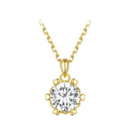 Stunning 1 Carat Moissanite Pendant Necklace | 925 Sterling Silver | Wedding & Bridal Fine Jewelry Necklaces