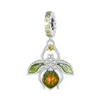 Buzzing With Charm: 925 Silver Lemon Bee Pendant For Bracelets & Bangles Charms