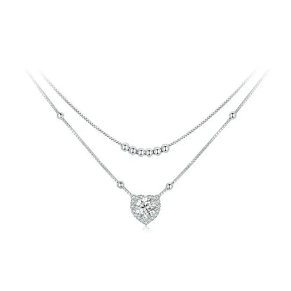 Capture Her Heart with Dazzling Brilliance: 1CT Moissanite Necklace - Necklaces