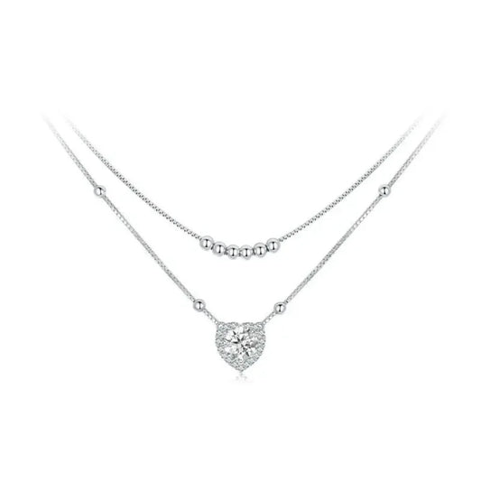 Capture Her Heart with Dazzling Brilliance: 1CT Moissanite Necklace - Necklaces