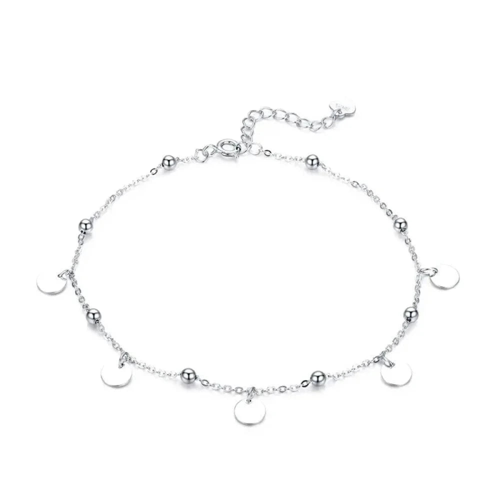 925 Sterling Silver Geometric Minimalist Anklets - Elevate Your Summer Style with SCT011