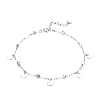 925 Sterling Silver Geometric Minimalist Anklets - Elevate Your Summer Style with SCT011