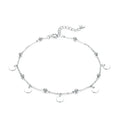 925 Sterling Silver Geometric Minimalist Anklets Elevate Your Summer Style With Sct011 Circle