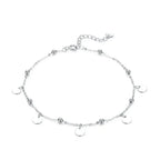 925 Sterling Silver Geometric Minimalist Anklets Elevate Your Summer Style With Sct011 Circle