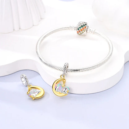 Dreamy Unicorn Sterling Silver Charm - Charms