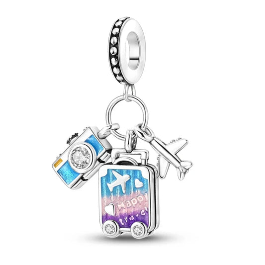 Purple Paradise Sterling Silver Charm - Charms