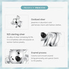 Genuine 925 Sterling Silver Pet Dog Charm For Bracelet Poodle Dachshund Pendant Charms
