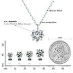 Dazzling 0.8ct Moissanite Sterling Silver Pendant Necklace Necklaces