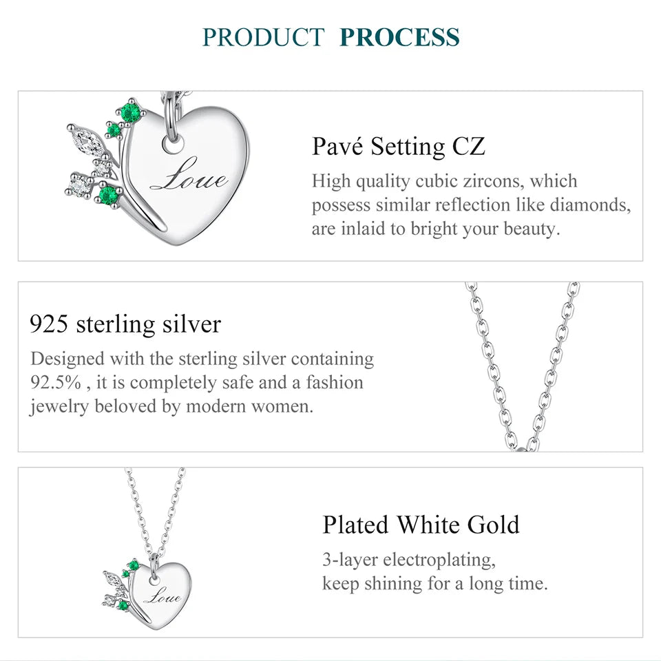 925 Sterling Silver Tree of Life Necklace for Women - Elegant & Meaningful - Pendant Necklaces