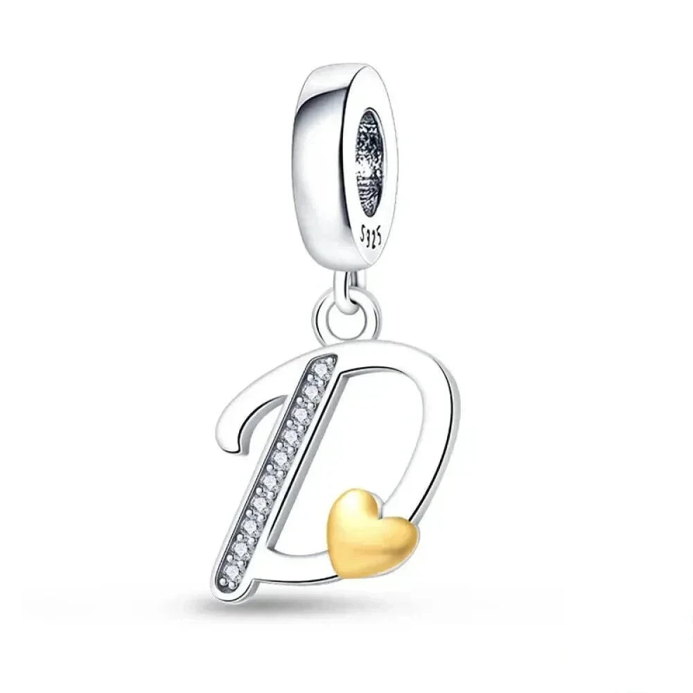 Spell It Out with Style: Alphabet Charms for Bracelets (925 Silver) - D