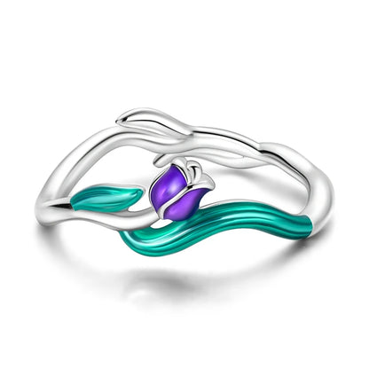 Enchanting Tulip Sterling Silver Ring - Rings