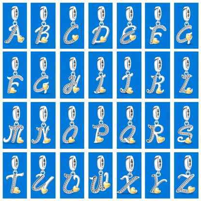 Spell It Out with Style: Alphabet Charms for Bracelets (925 Silver)