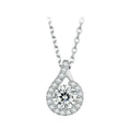 Dazzling 1ct Moissanite Sterling Silver Pendant Necklace Necklaces