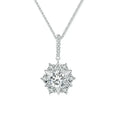 Celestial Sparkle 1ct Moissanite Sterling Silver Star Pendant Necklace Necklaces