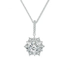 Celestial Sparkle 1ct Moissanite Sterling Silver Star Pendant Necklace Necklaces