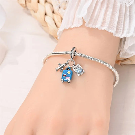 Passport to Adventure Sterling Silver Travel Charm - Charms