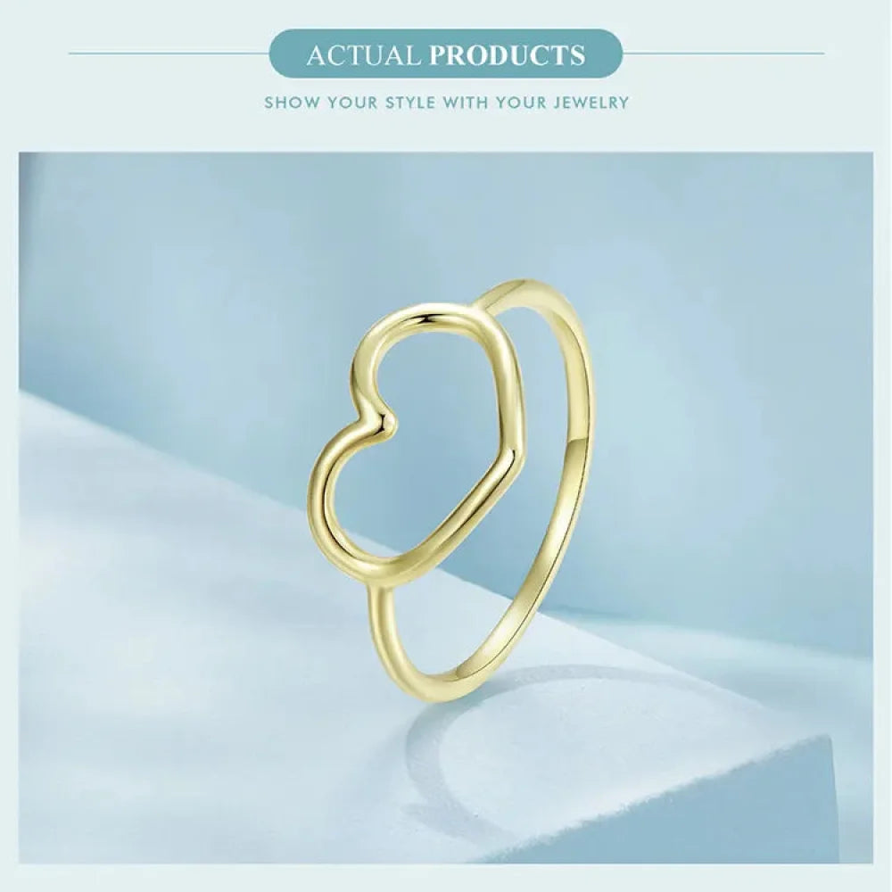 Exquisite 925 Sterling Silver Heart Rings for Women - Romantic Statement jewellery