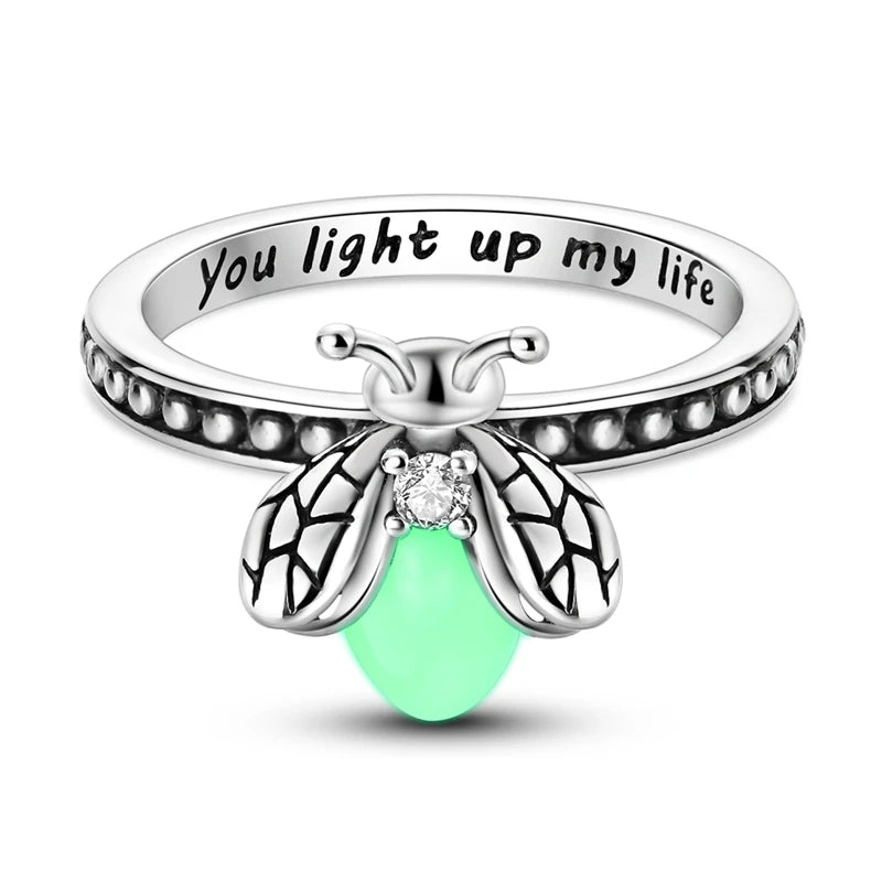 Luminous Firefly Sterling Silver Ring - Rings