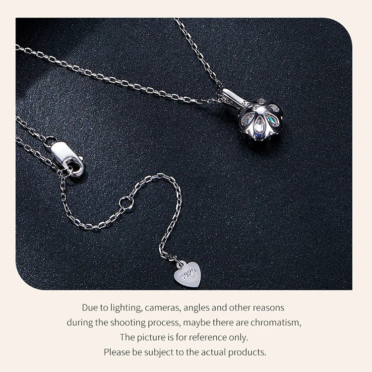 Petal Perfection 1ct Moissanite Sterling Silver Pendant Necklace - Necklaces