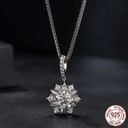 Celestial Sparkle 1ct Moissanite Sterling Silver Star Pendant Necklace Necklaces