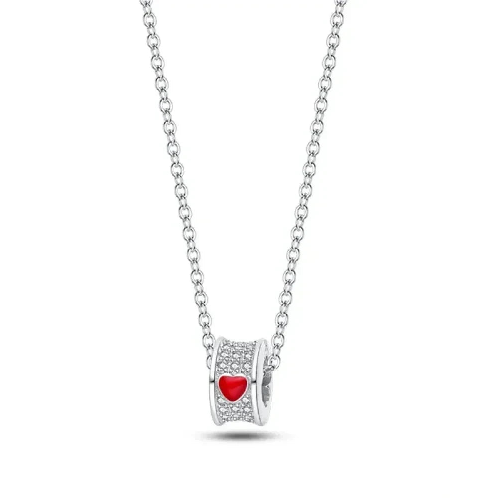 Radiate Timeless Elegance: Round CZ Pendant Necklace (925 Sterling Silver) - Pan001 - Necklaces